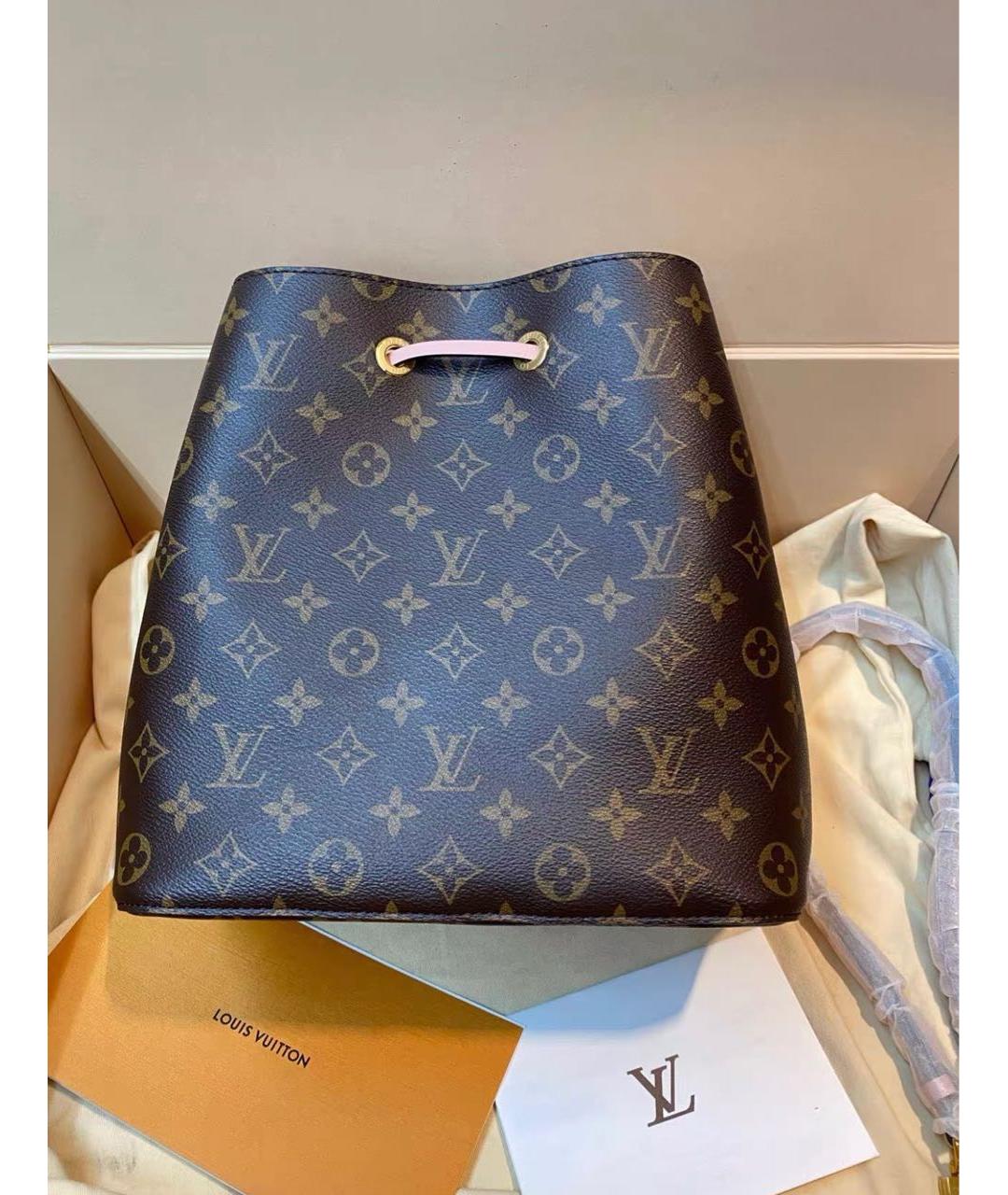 LOUIS VUITTON Коричневая сумка через плечо из канвы, фото 3