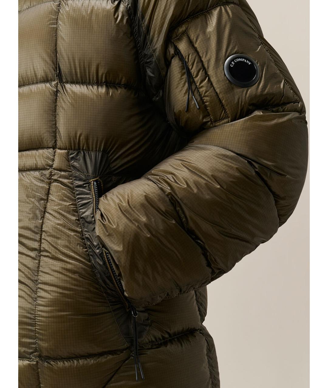 CP COMPANY Хаки полиамидовый пуховик, фото 4