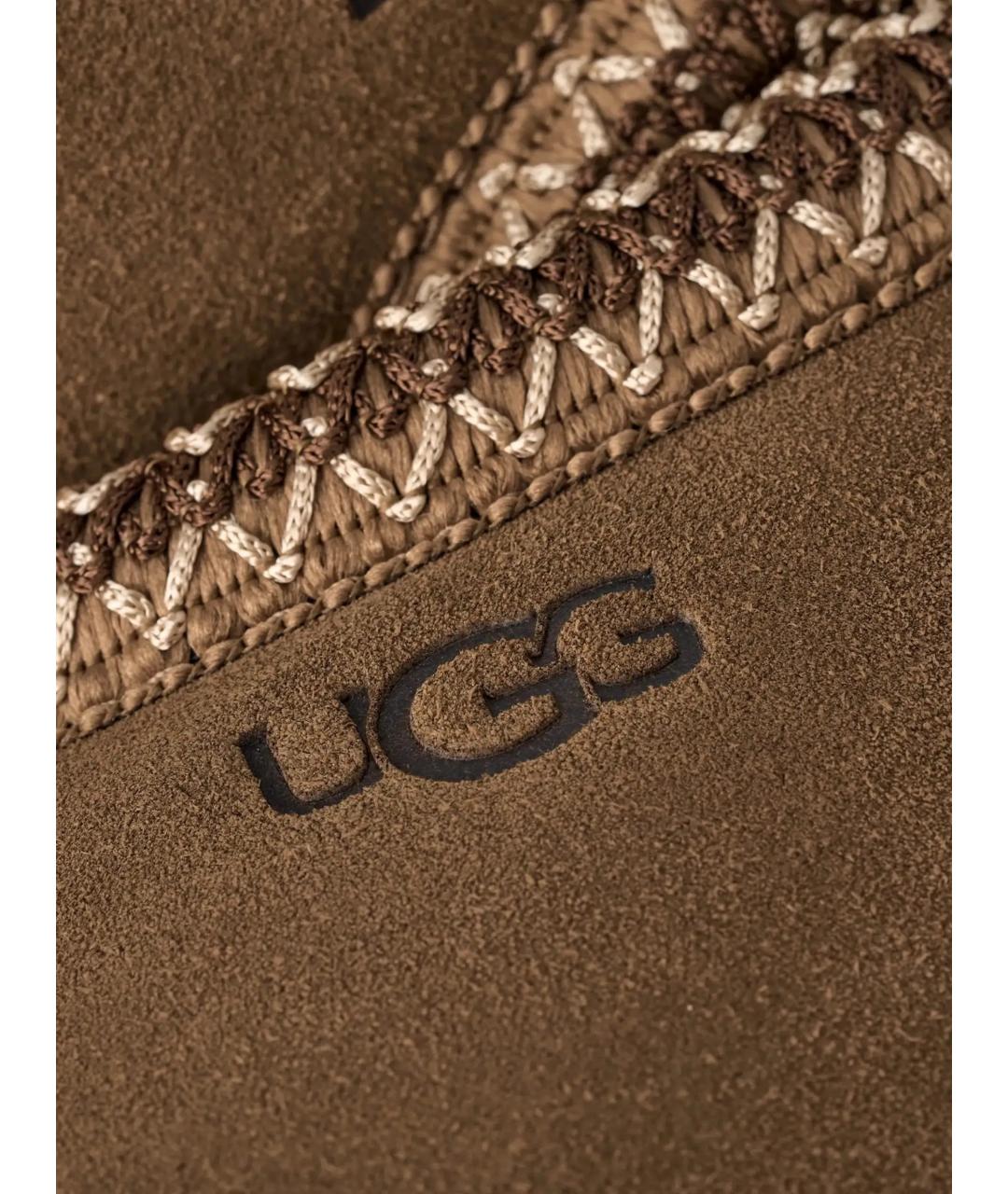 UGG Коричневые замшевые низкие ботинки, фото 5