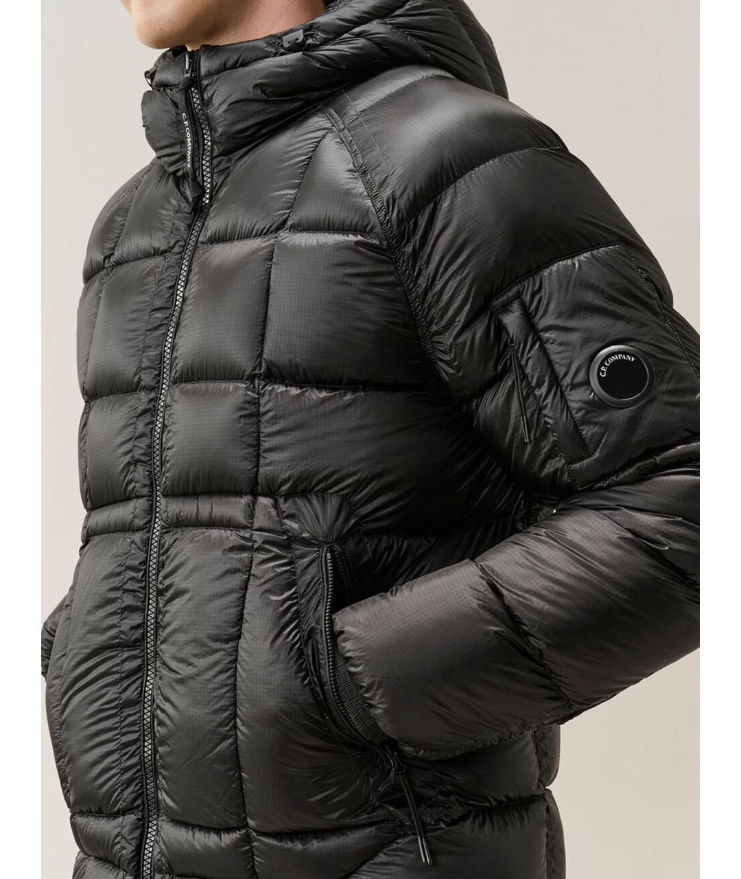 CP COMPANY Черный полиамидовый пуховик, фото 4