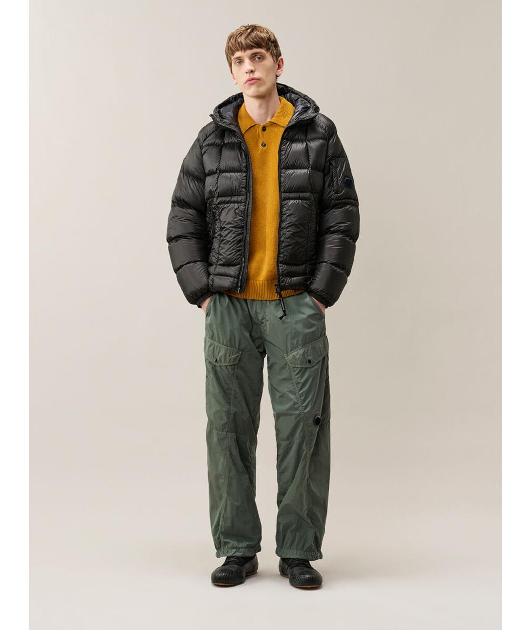 CP COMPANY Черный полиамидовый пуховик, фото 7