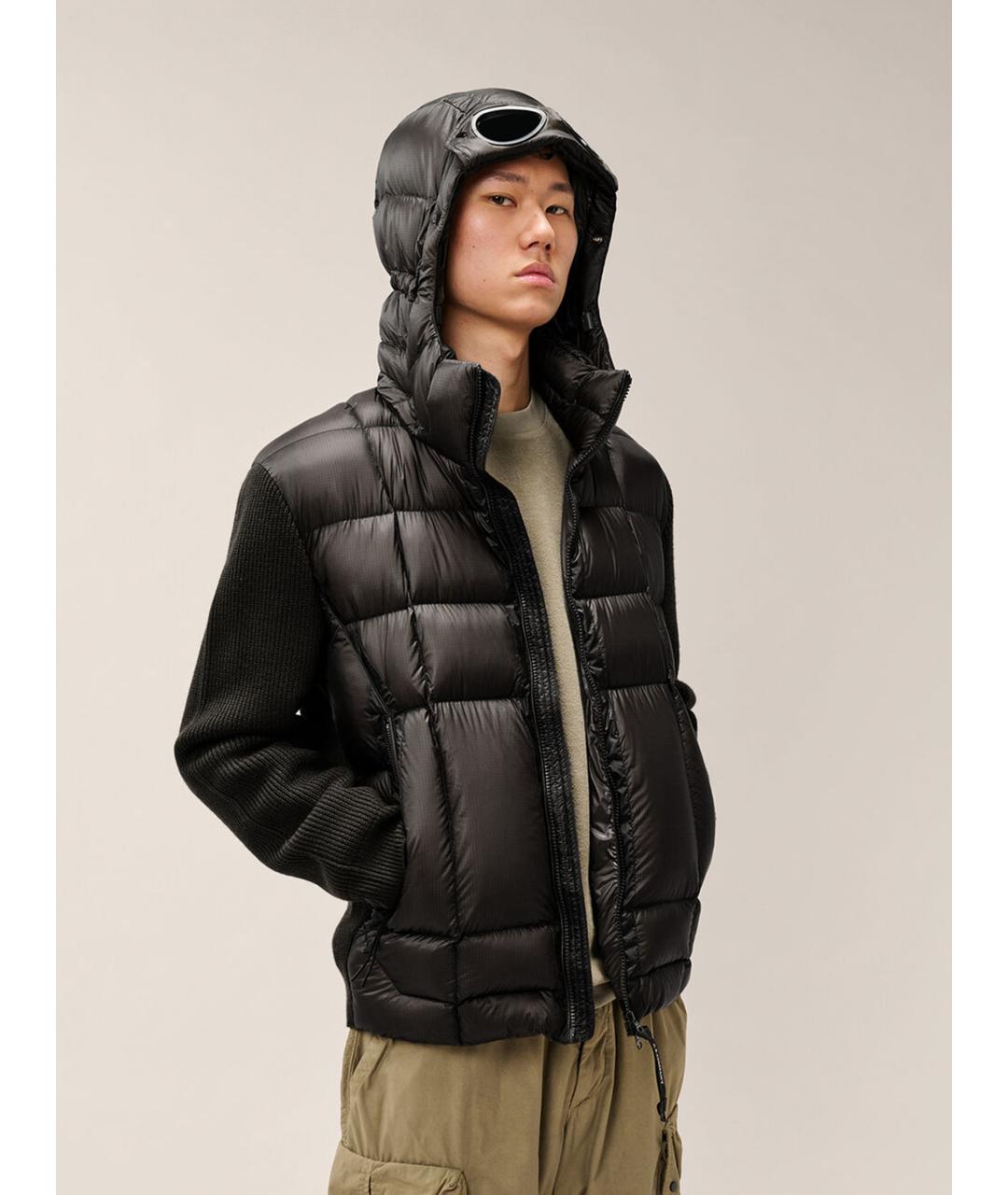 CP COMPANY Черный шерстяной кардиган, фото 2