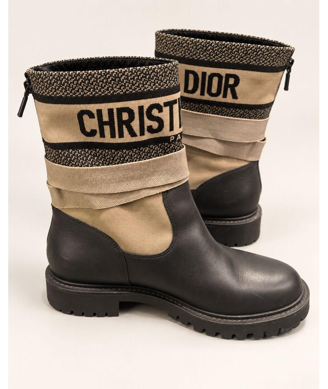 CHRISTIAN DIOR Кожаные сапоги, фото 2