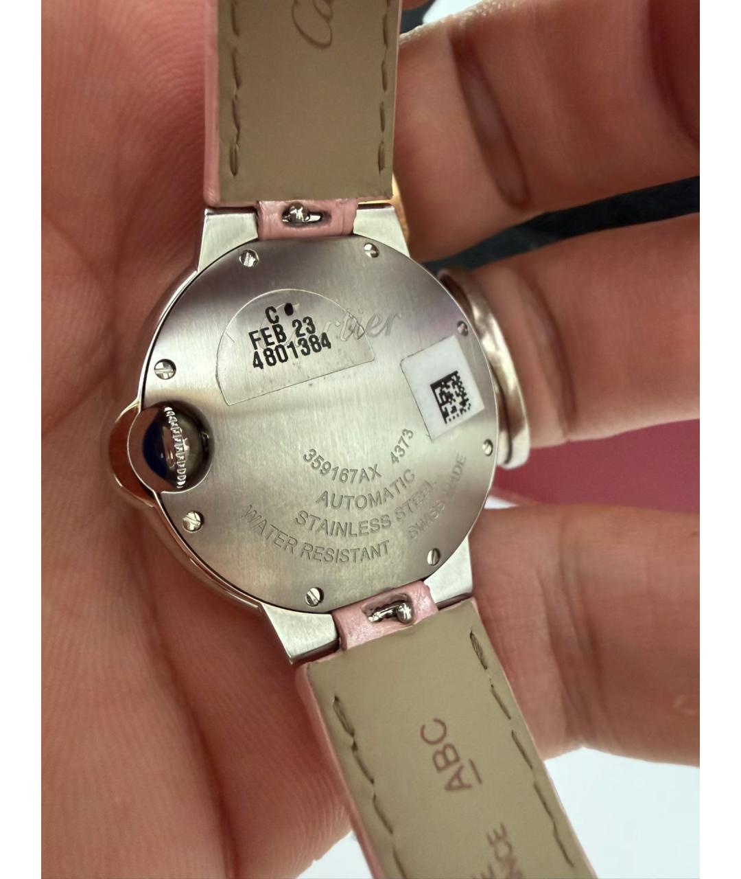 CARTIER Розовые часы, фото 3