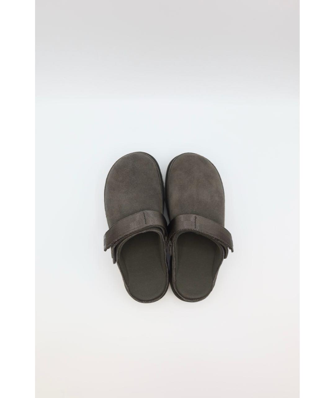 UGG Коричневые замшевые сабо, фото 5