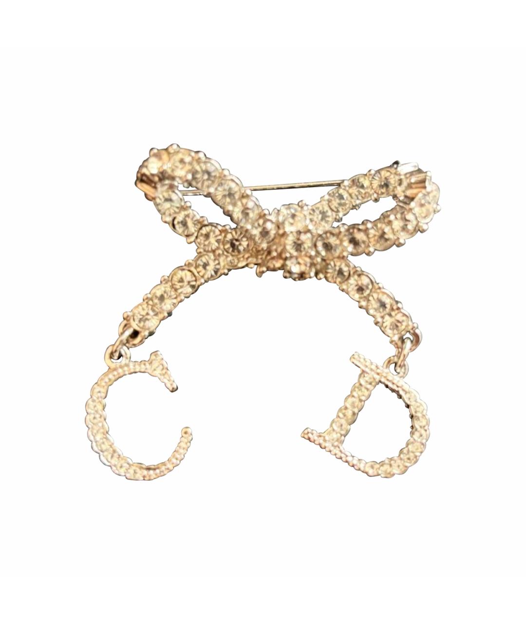 CHRISTIAN DIOR Серебряная металлическая булавка / брошь, фото 1
