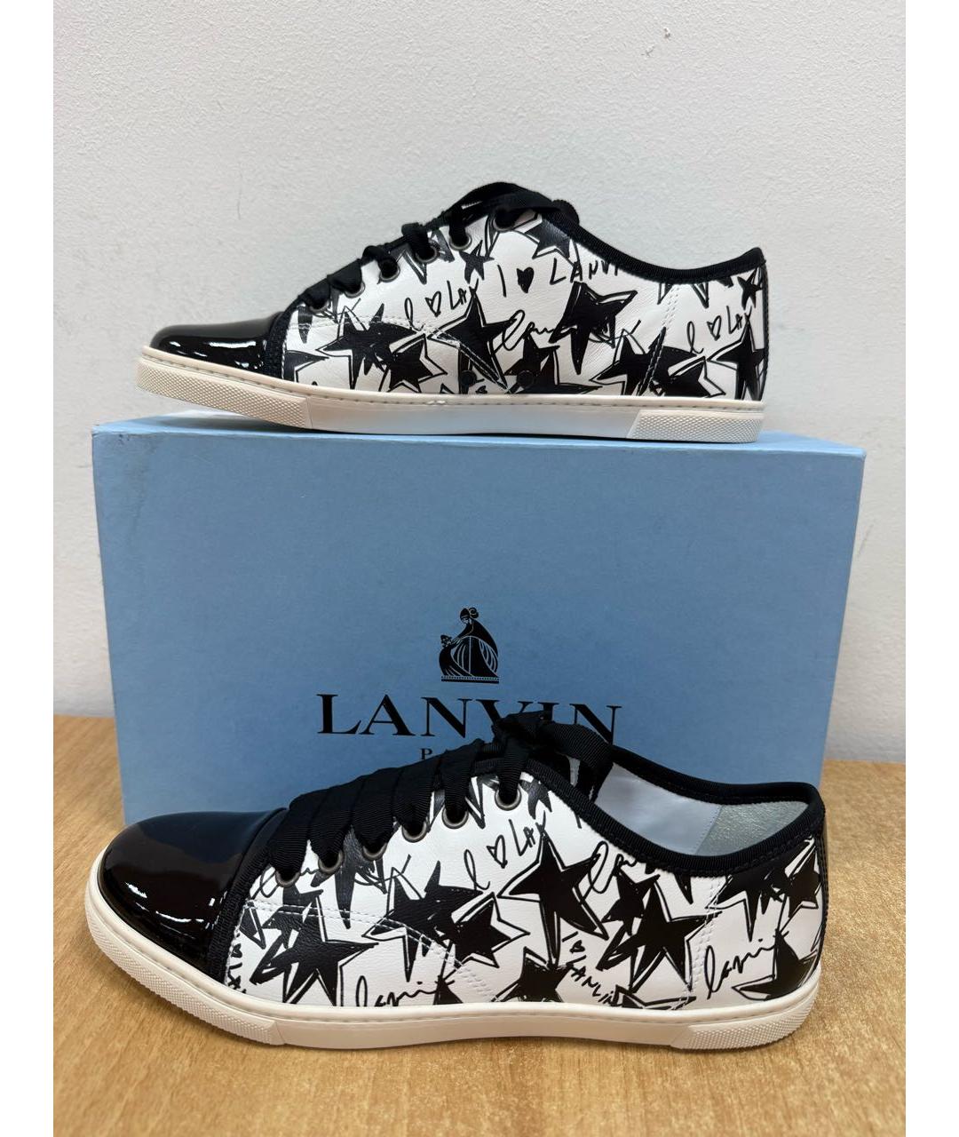 LANVIN Белые кожаные кеды, фото 6