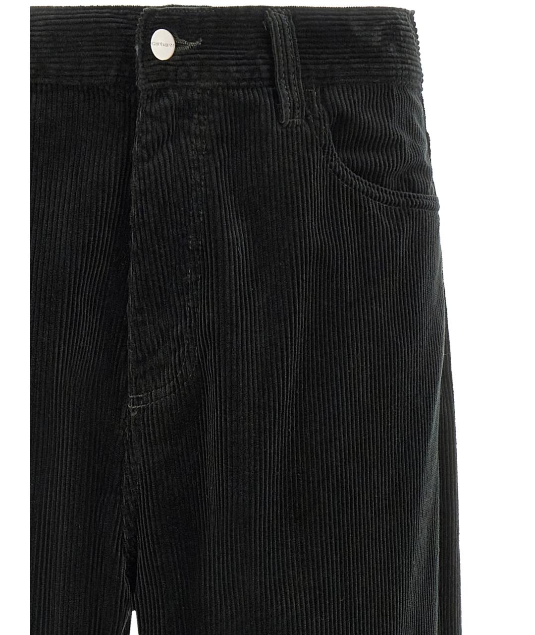 CARHARTT WIP Черные хлопковые повседневные брюки, фото 3