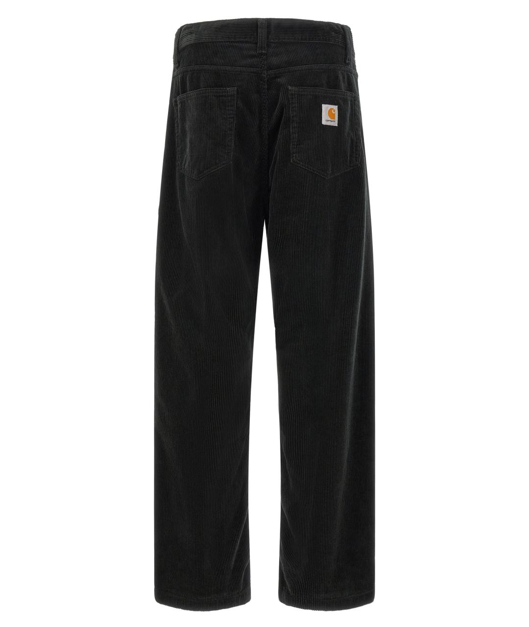 CARHARTT WIP Черные хлопковые повседневные брюки, фото 2