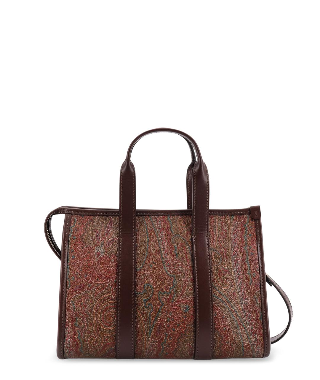 ETRO Коричневая синтетическая сумка тоут, фото 2