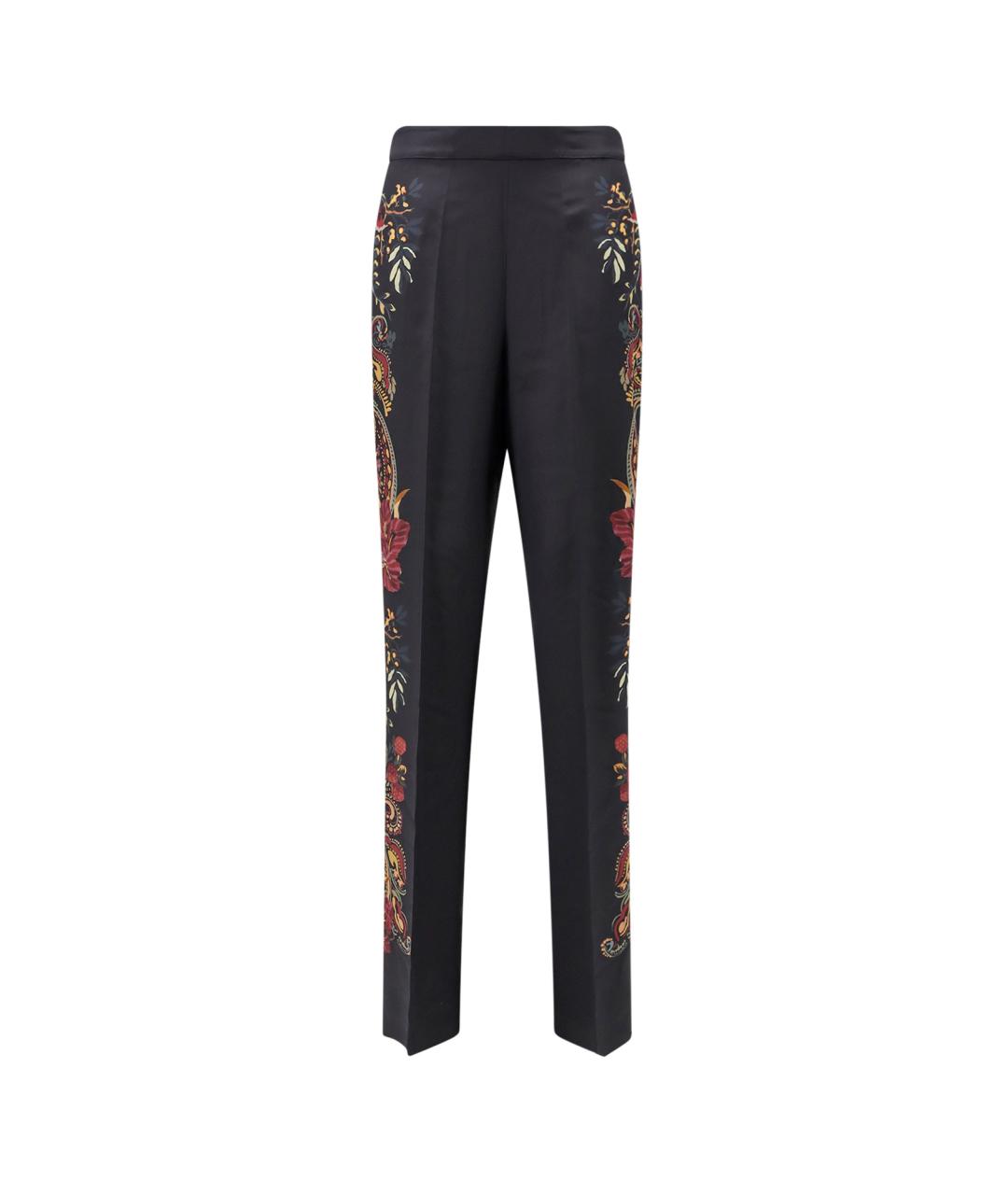 ETRO Мульти шелковые прямые брюки, фото 4