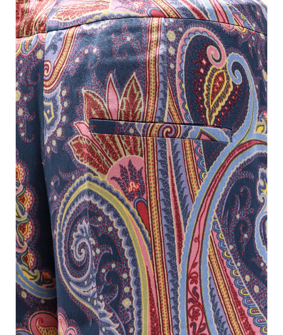 ETRO Мульти вискозные брюки широкие, фото 3