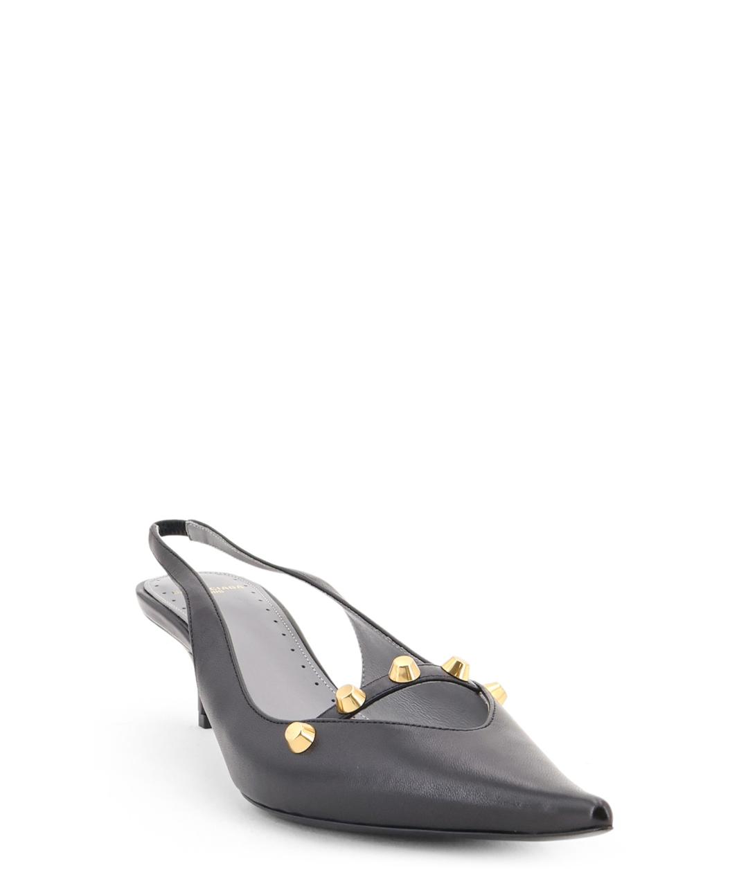 BALENCIAGA Черные кожаные туфли, фото 2