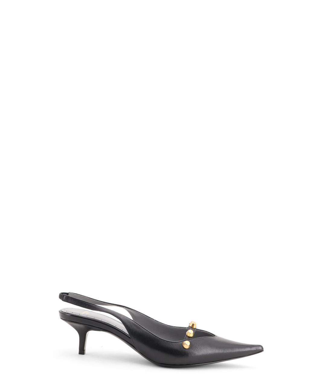 BALENCIAGA Черные кожаные туфли, фото 5
