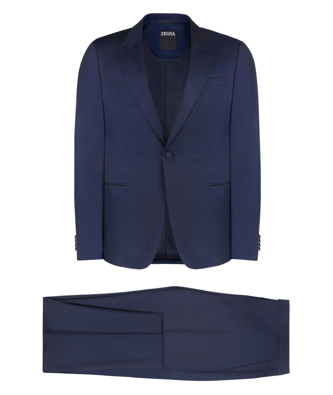 ZEGNA Синий классический костюм, фото 1