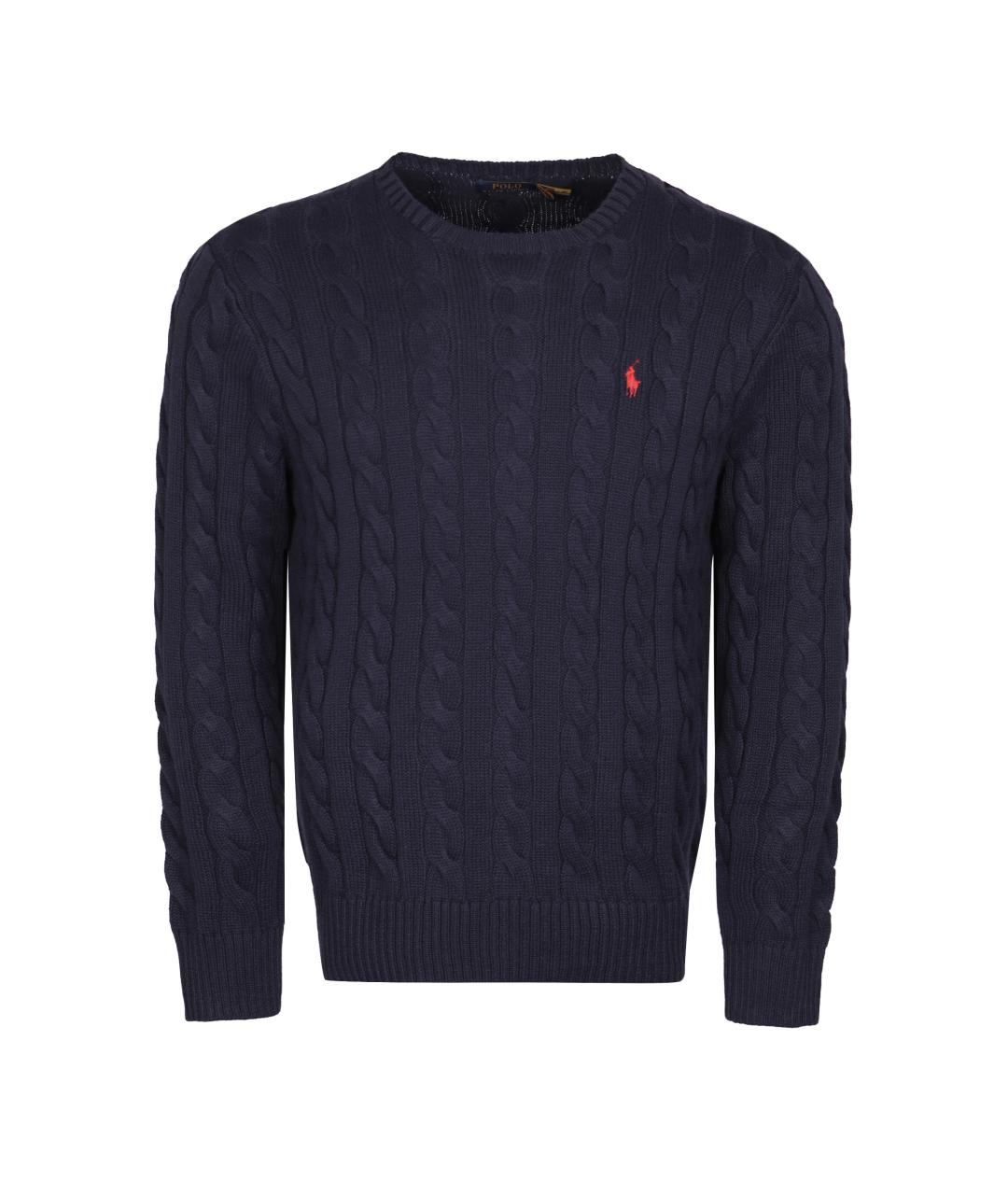 POLO RALPH LAUREN Синий хлопковый джемпер / свитер, фото 1