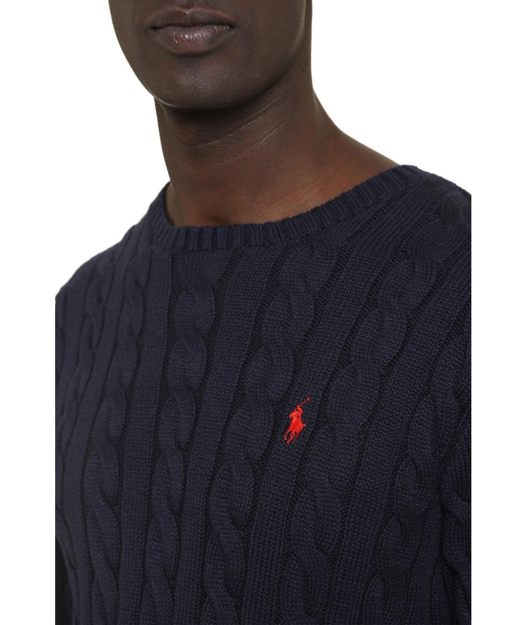 POLO RALPH LAUREN Синий хлопковый джемпер / свитер, фото 5