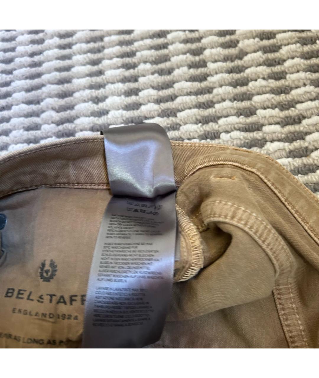 BELSTAFF Коричневые хлопко-эластановые джинсы скинни, фото 7