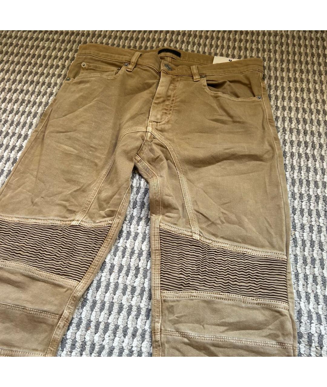 BELSTAFF Коричневые хлопко-эластановые джинсы скинни, фото 2