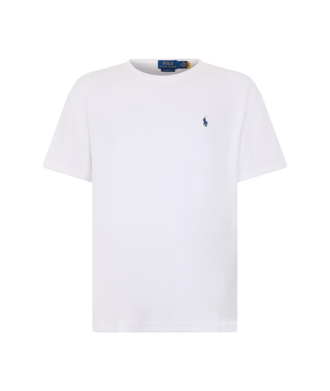 POLO RALPH LAUREN Белая хлопковая футболка, фото 1
