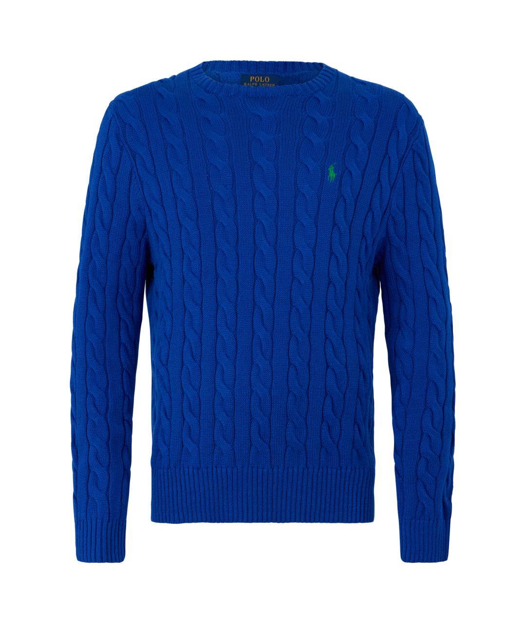 POLO RALPH LAUREN Синий хлопковый джемпер / свитер, фото 1