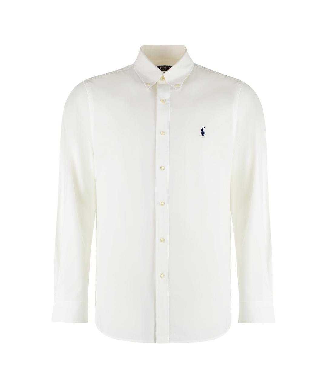 POLO RALPH LAUREN Белая хлопковая кэжуал рубашка, фото 1