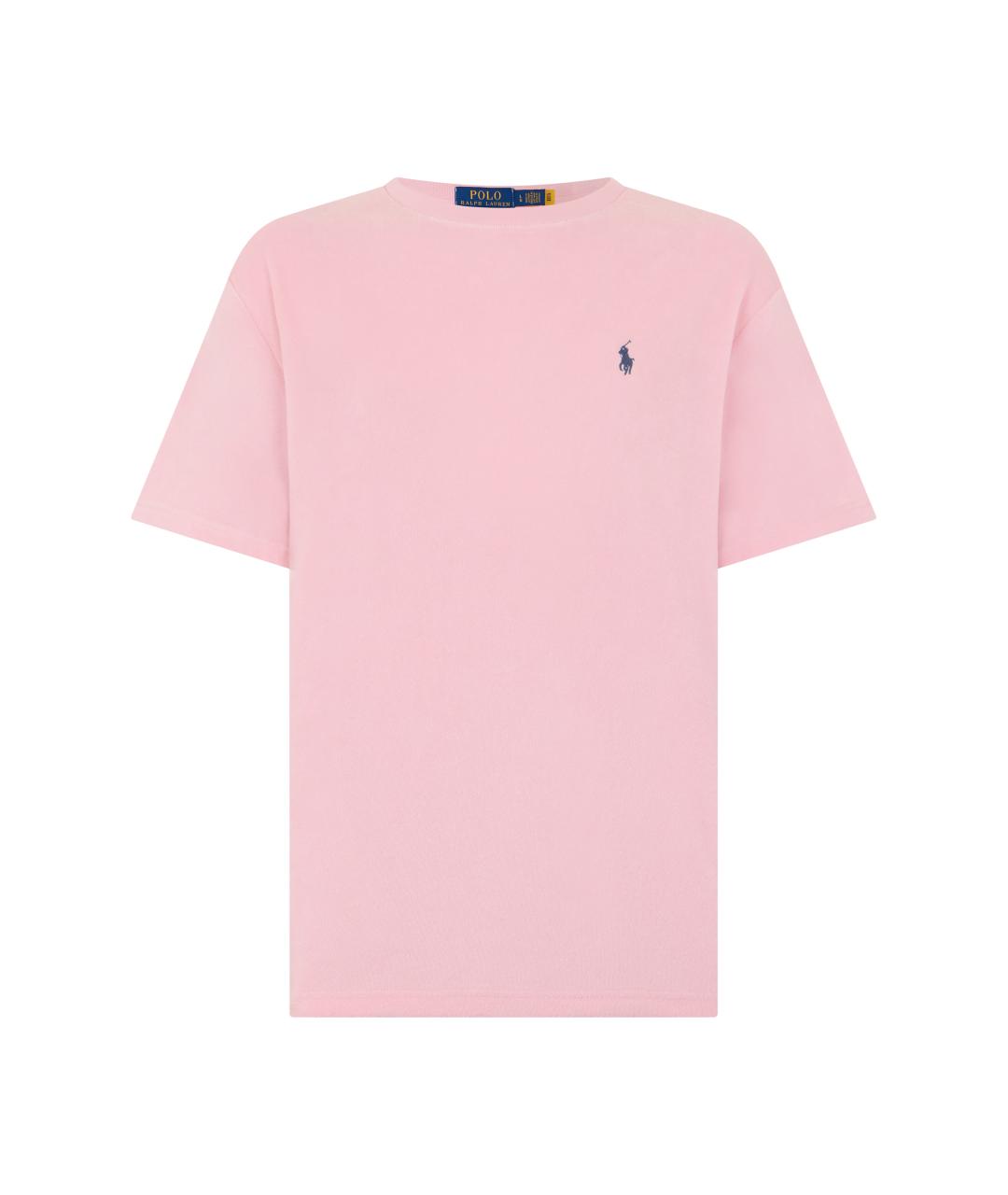 POLO RALPH LAUREN Розовая хлопковая футболка, фото 1