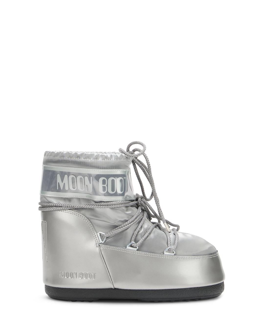 MOON BOOT Серебряные ботинки, фото 4