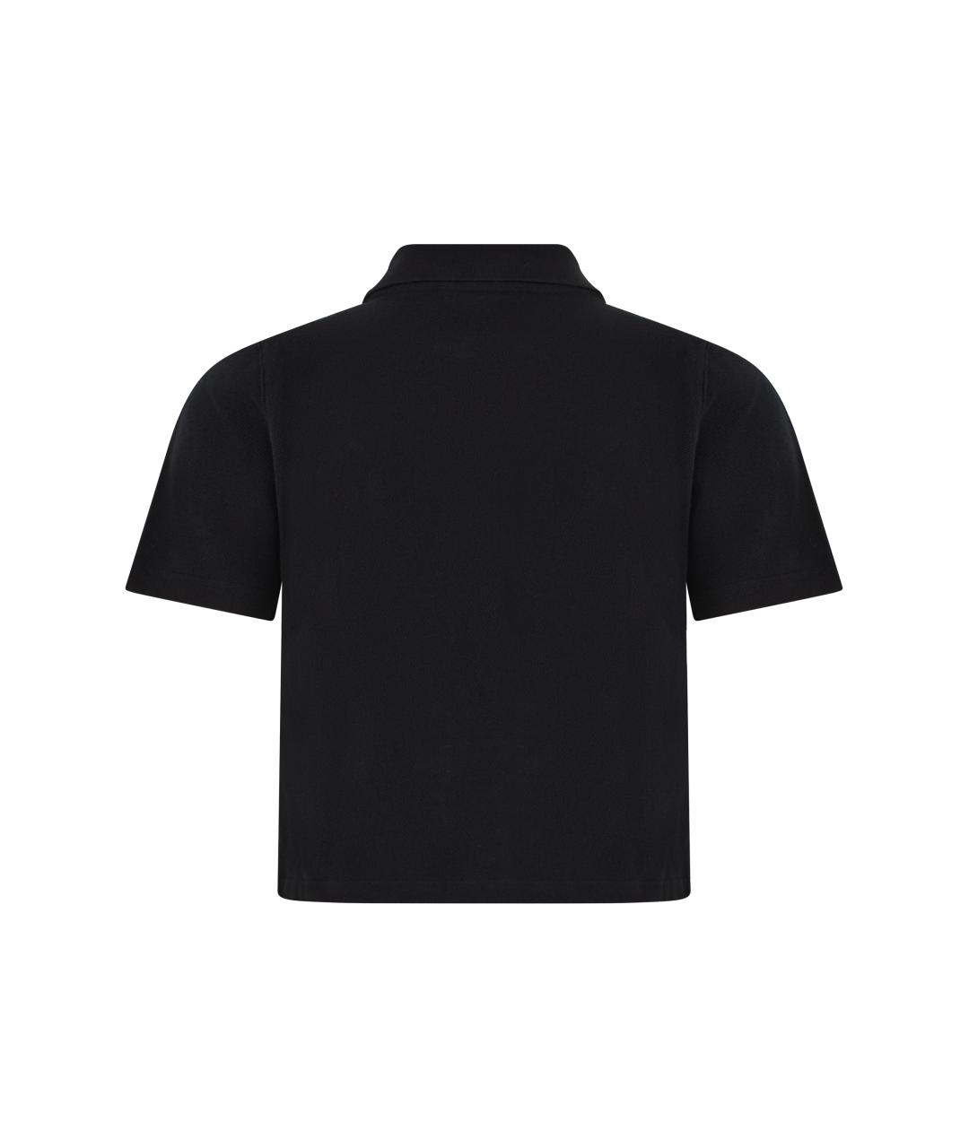 SAINT LAURENT Черная хлопковая футболка, фото 2
