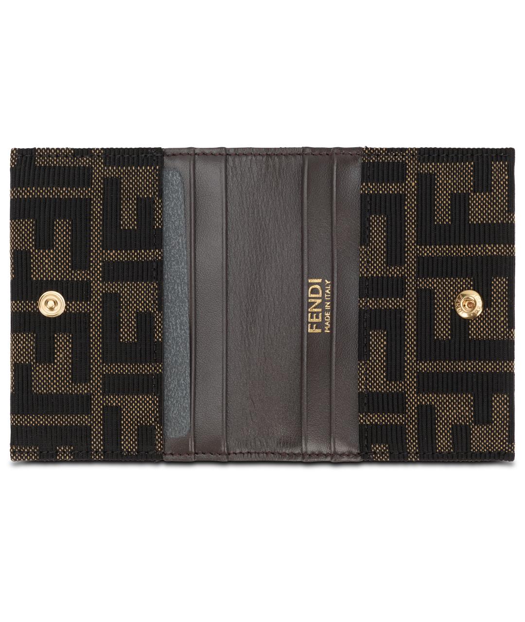 FENDI Коричневый кардхолдер, фото 3