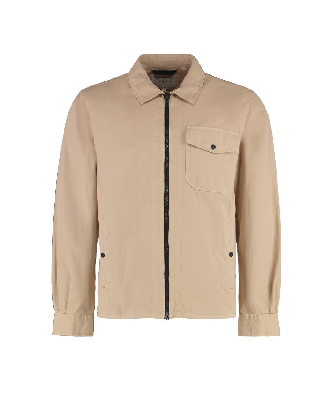 WOOLRICH Бежевая хлопковая кэжуал рубашка, фото 1
