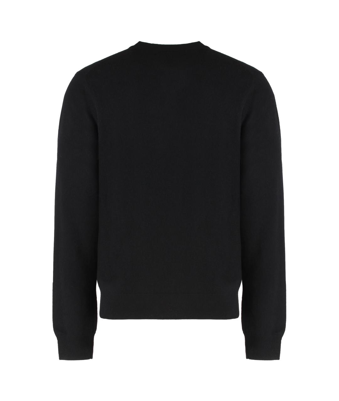 COMME DES GARÇONS SHIRT Черный шерстяной джемпер / свитер, фото 2