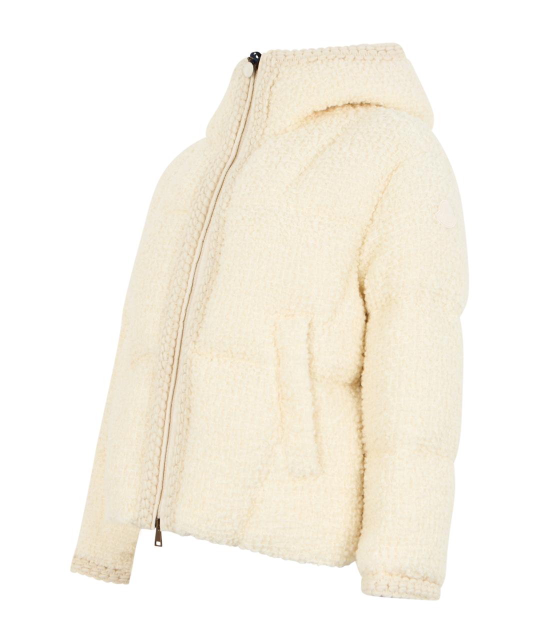 MONCLER Бежевая шерстяная куртка, фото 3