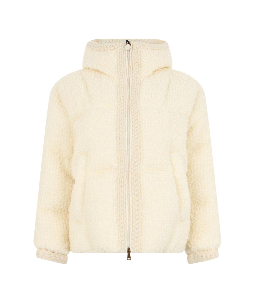 MONCLER Бежевая шерстяная куртка, фото 4