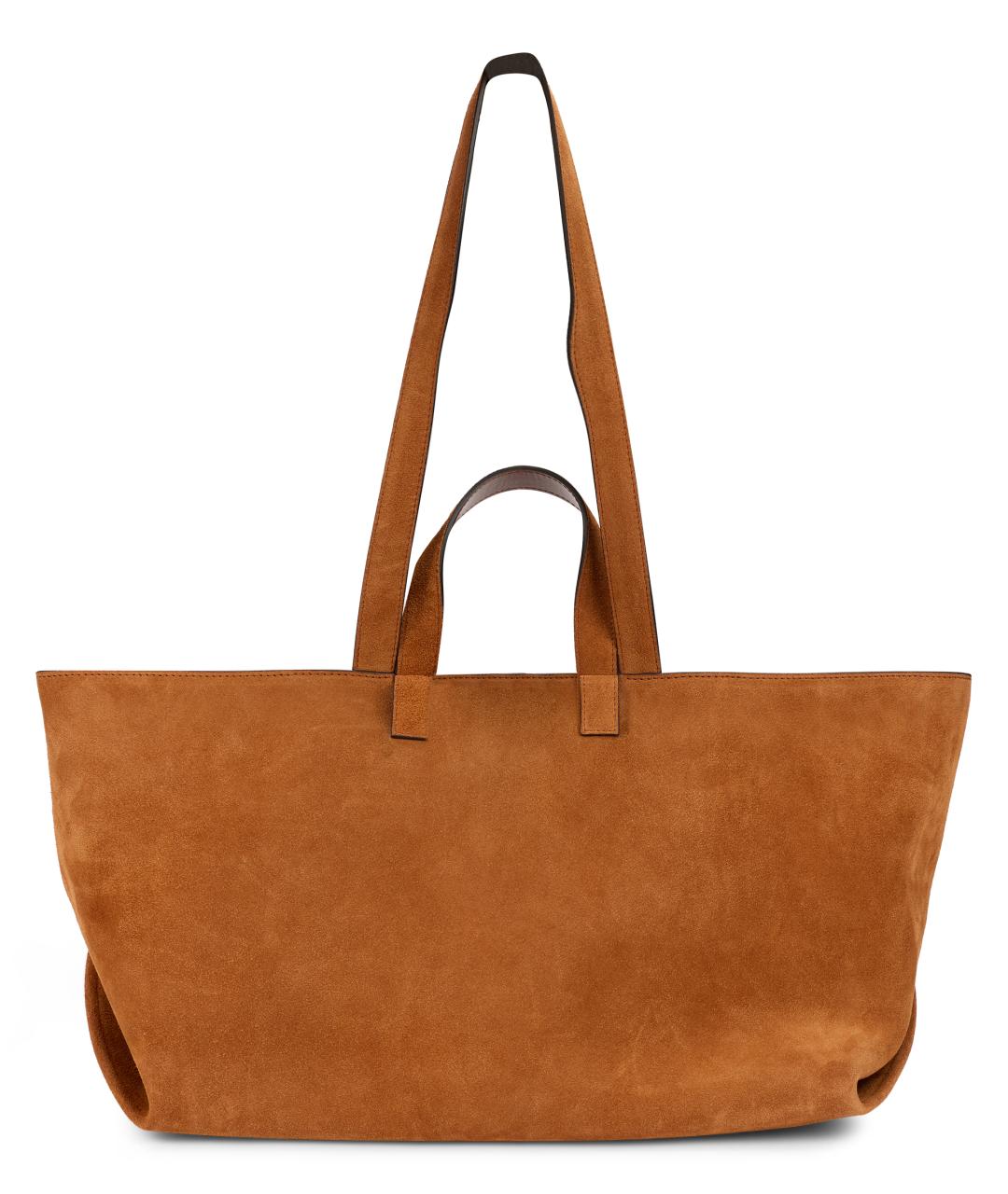 A.P.C. Коричневая кожаная сумка тоут, фото 4