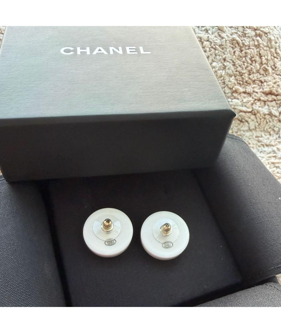 CHANEL Серебряные металлические серьги, фото 3