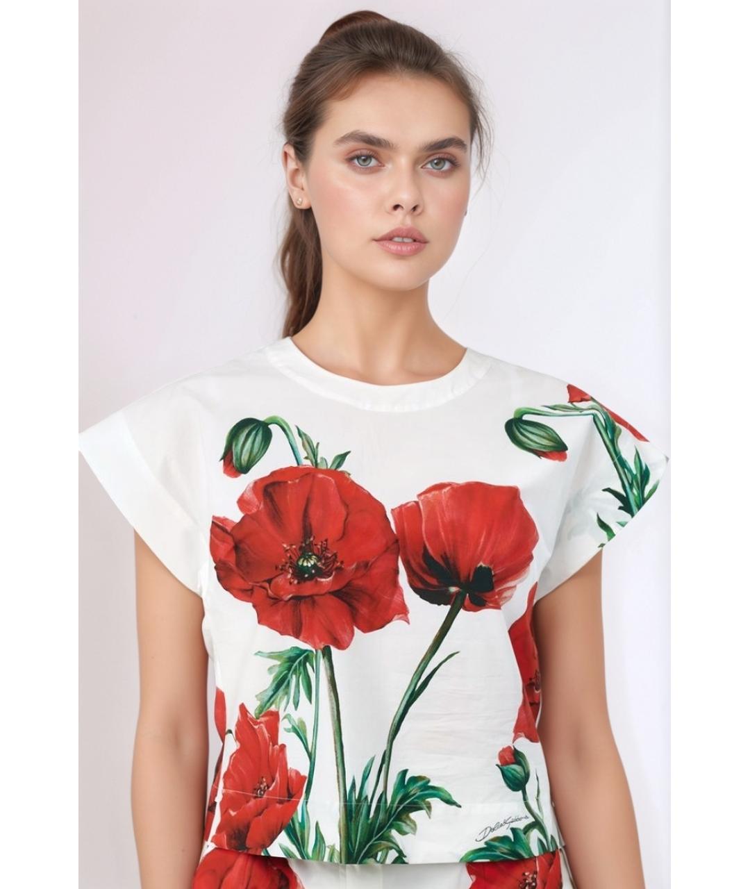 DOLCE&GABBANA Мульти хлопковая футболка, фото 2