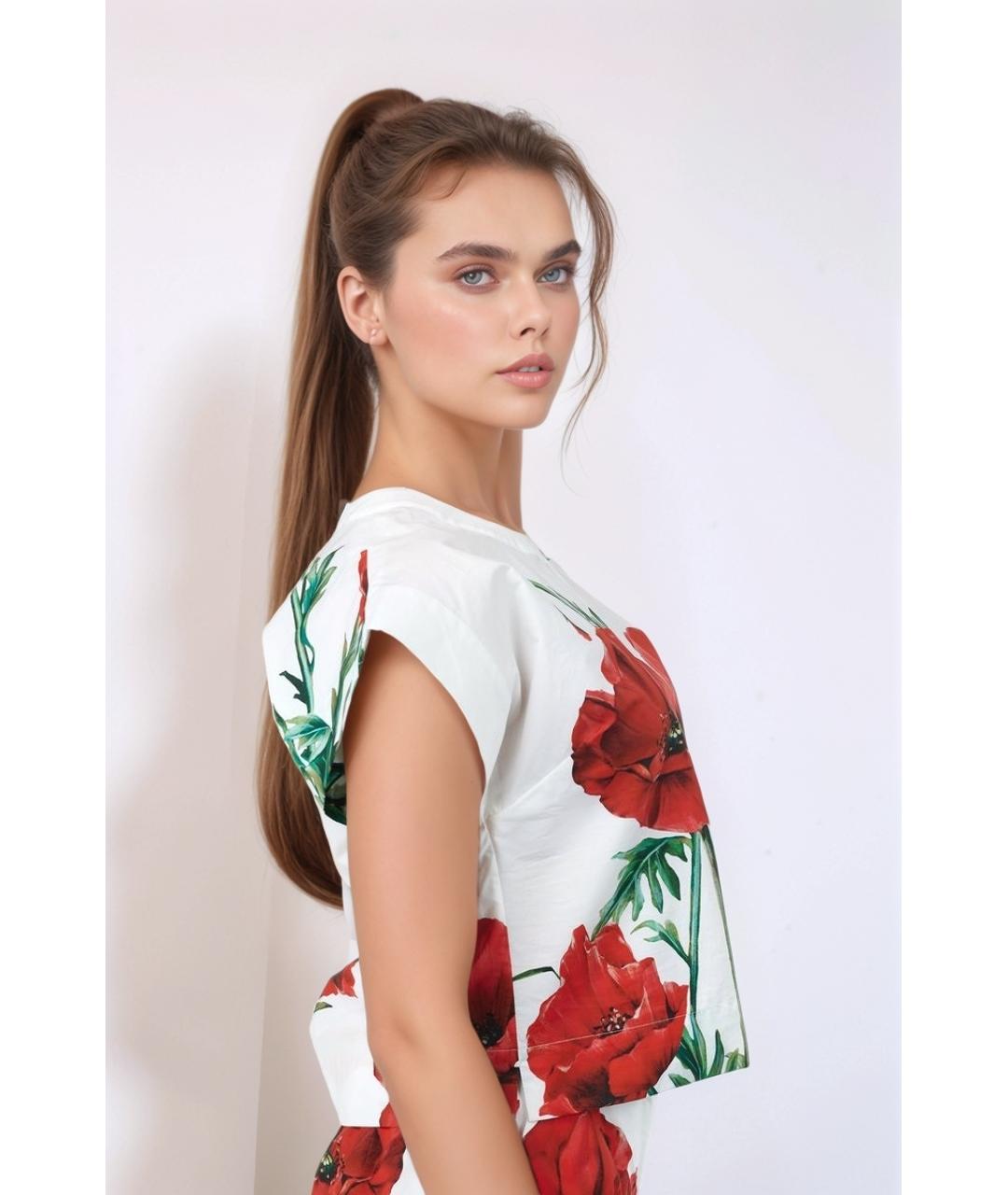 DOLCE&GABBANA Мульти хлопковая футболка, фото 4