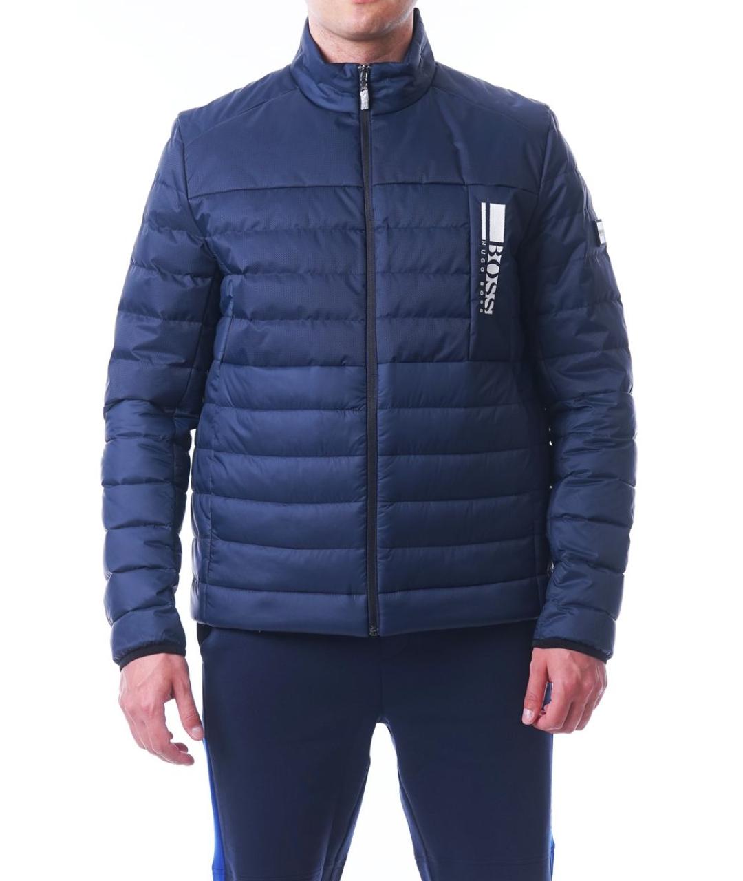 HUGO BOSS Синяя полиэстеровая куртка, фото 2