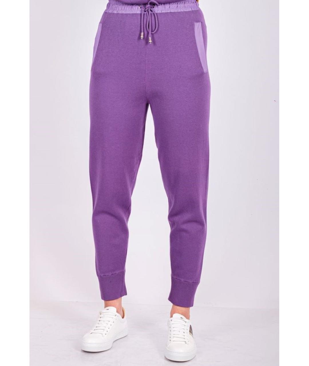 HUGO BOSS Фиолетовые хлопковые спортивные брюки и шорты, фото 4
