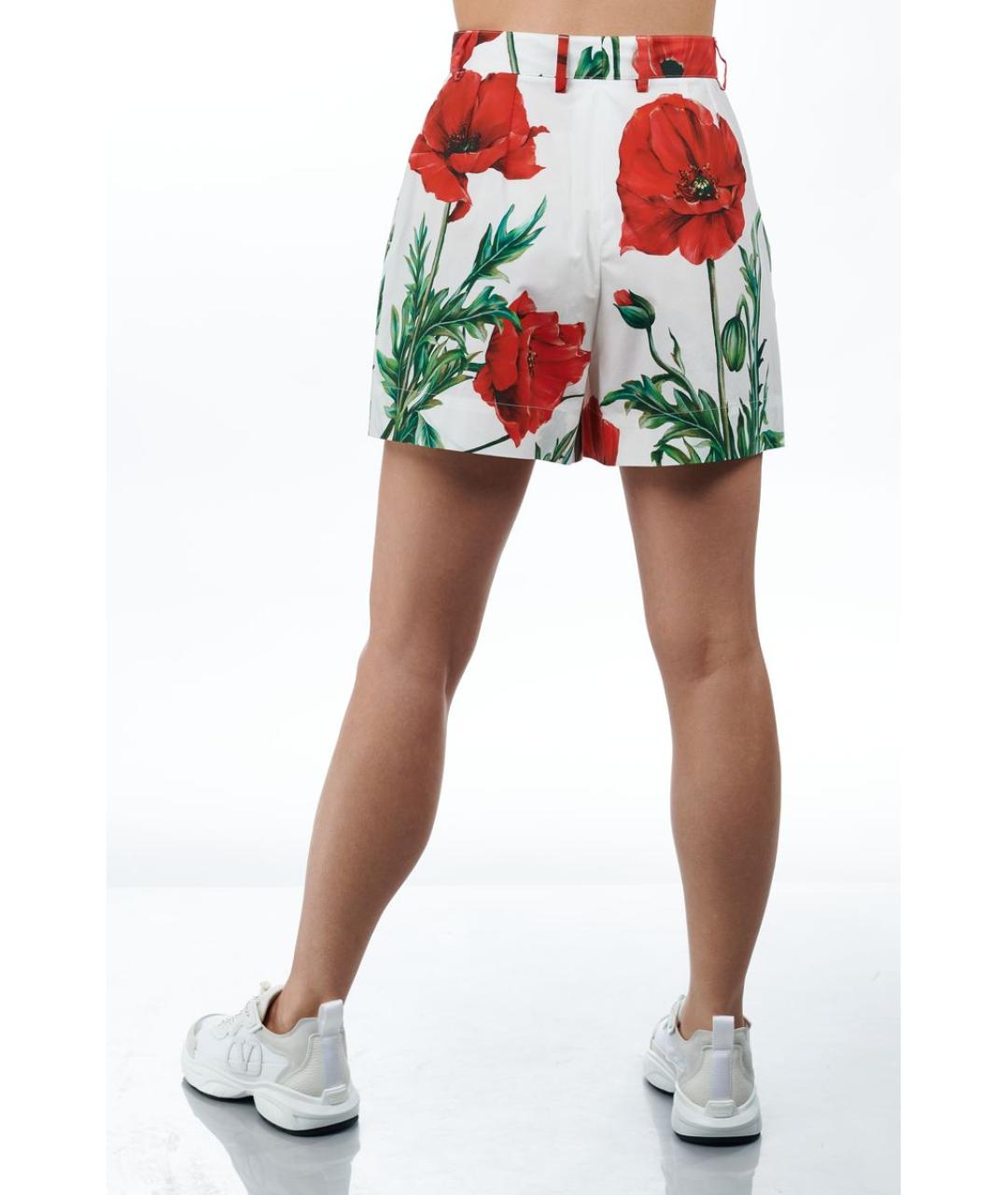 DOLCE&GABBANA Белые хлопковые шорты, фото 3