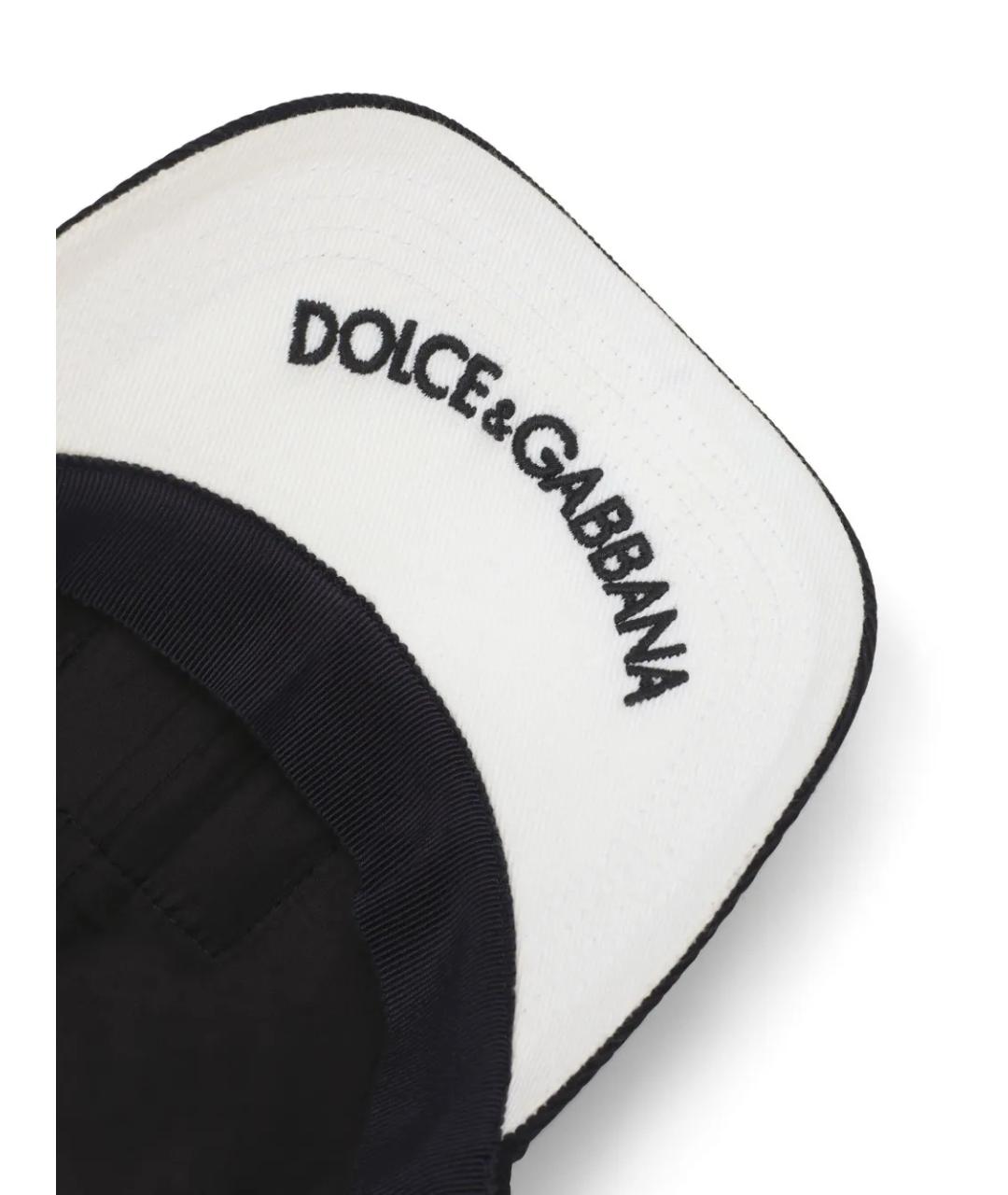 DOLCE&GABBANA Темно-синяя хлопковая кепка/бейсболка, фото 6