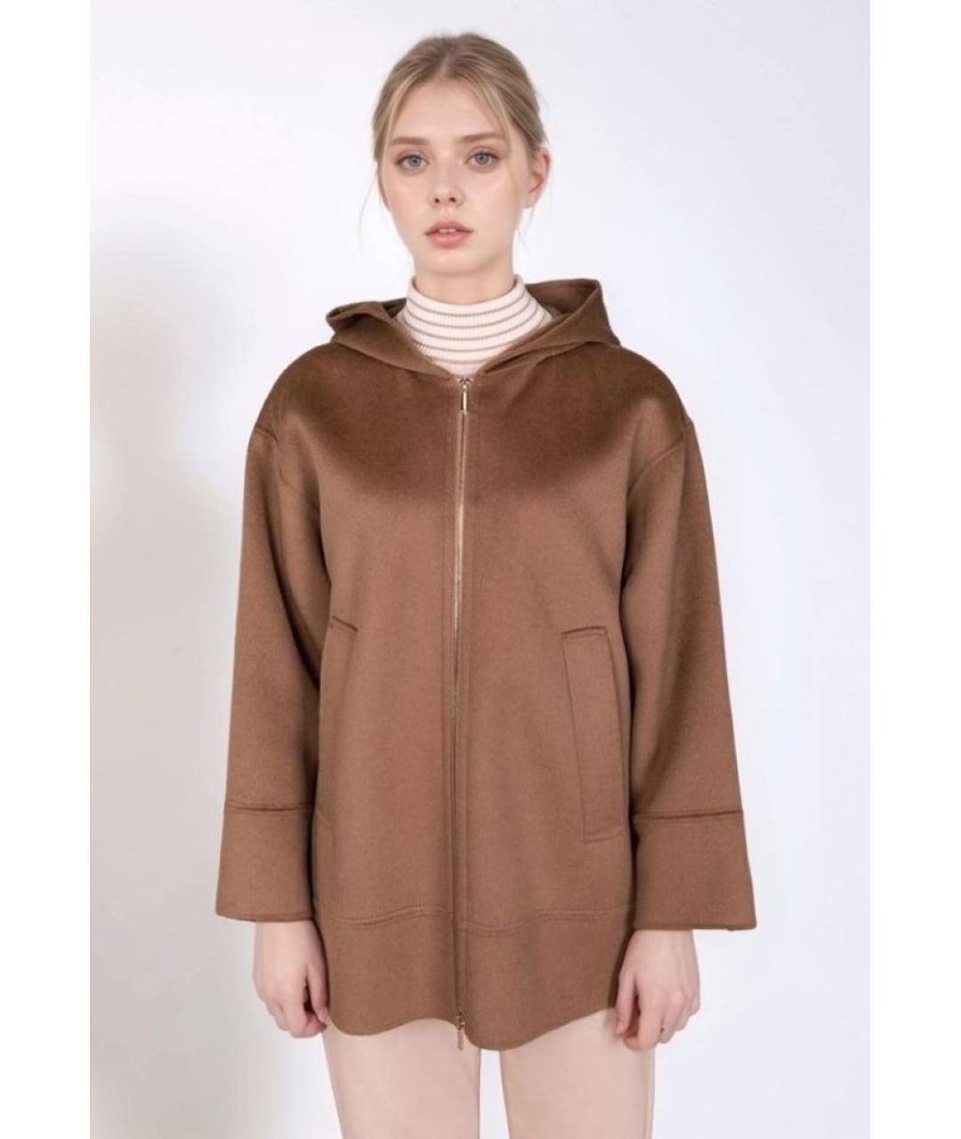 'S MAX MARA Бежевое шерстяное пальто, фото 2