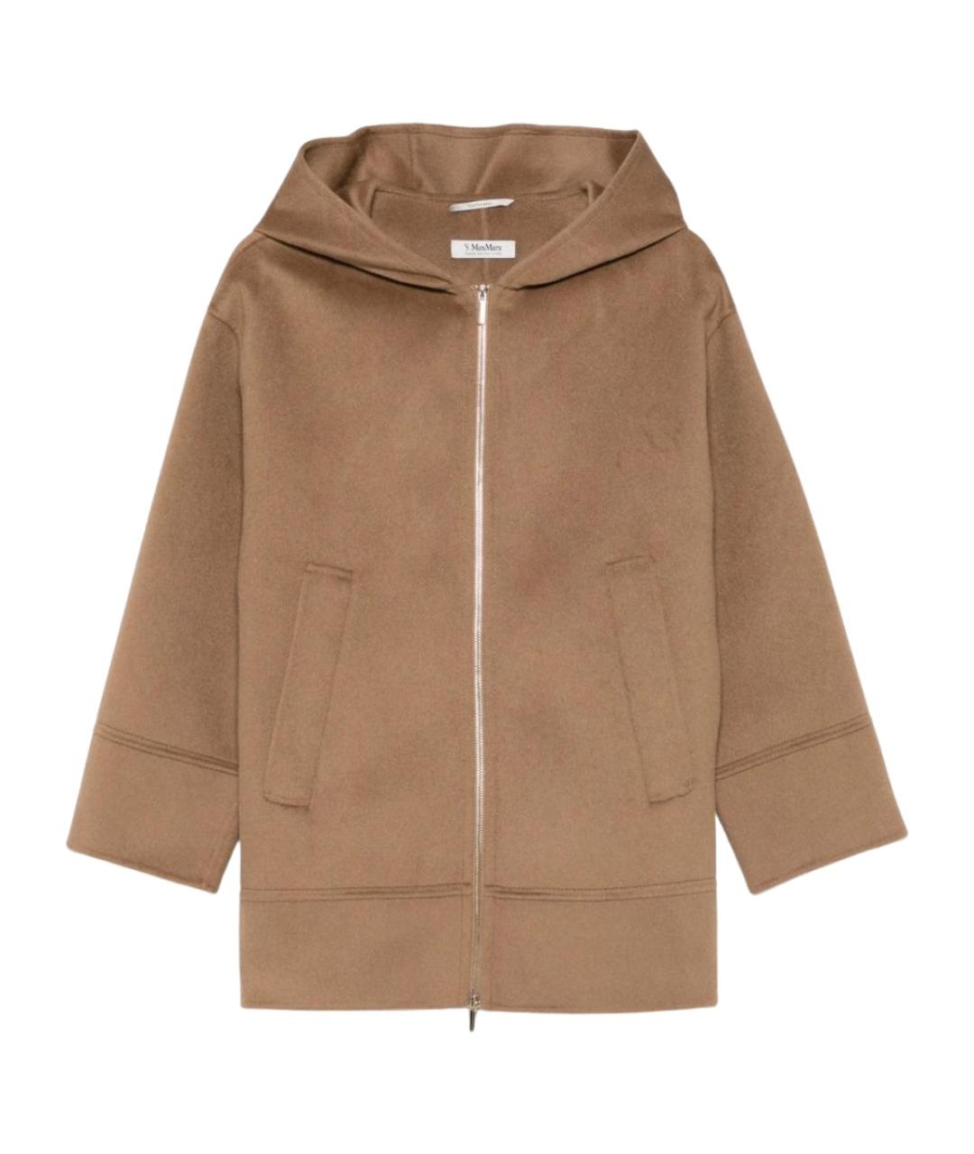 'S MAX MARA Бежевое шерстяное пальто, фото 1