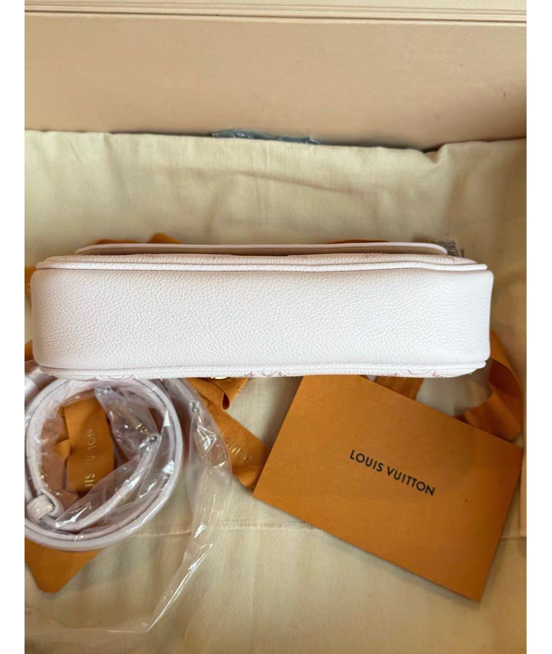 LOUIS VUITTON Розовая кожаная сумка через плечо, фото 4