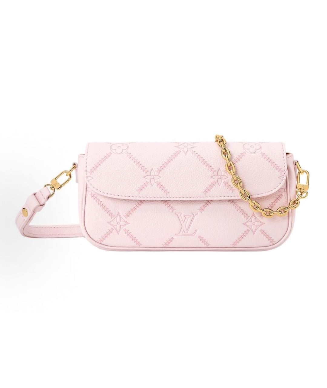 LOUIS VUITTON Розовая кожаная сумка через плечо, фото 5