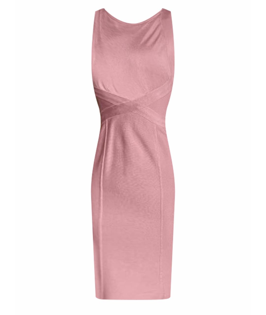 HERVE LEROUX Розовое полиамидовое коктейльное платье, фото 1