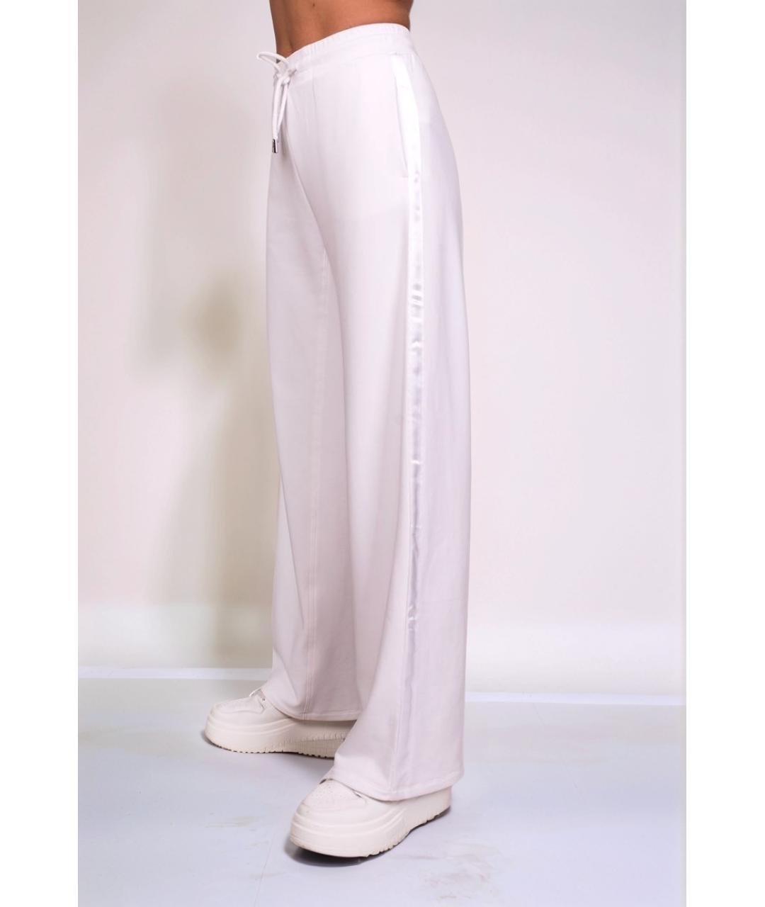 MAX MARA Белые хлопковые спортивные брюки и шорты, фото 3