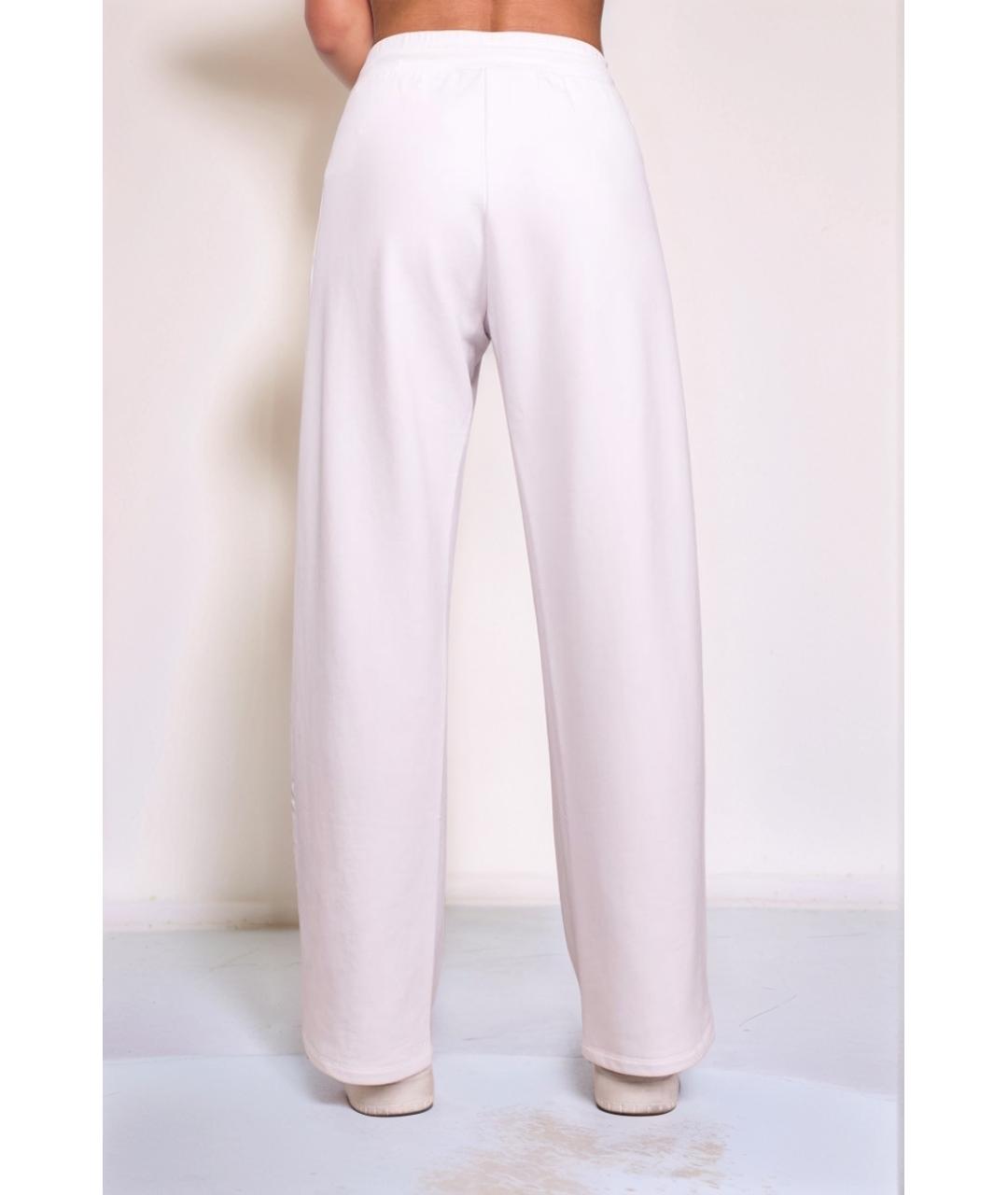 MAX MARA Белые хлопковые спортивные брюки и шорты, фото 2