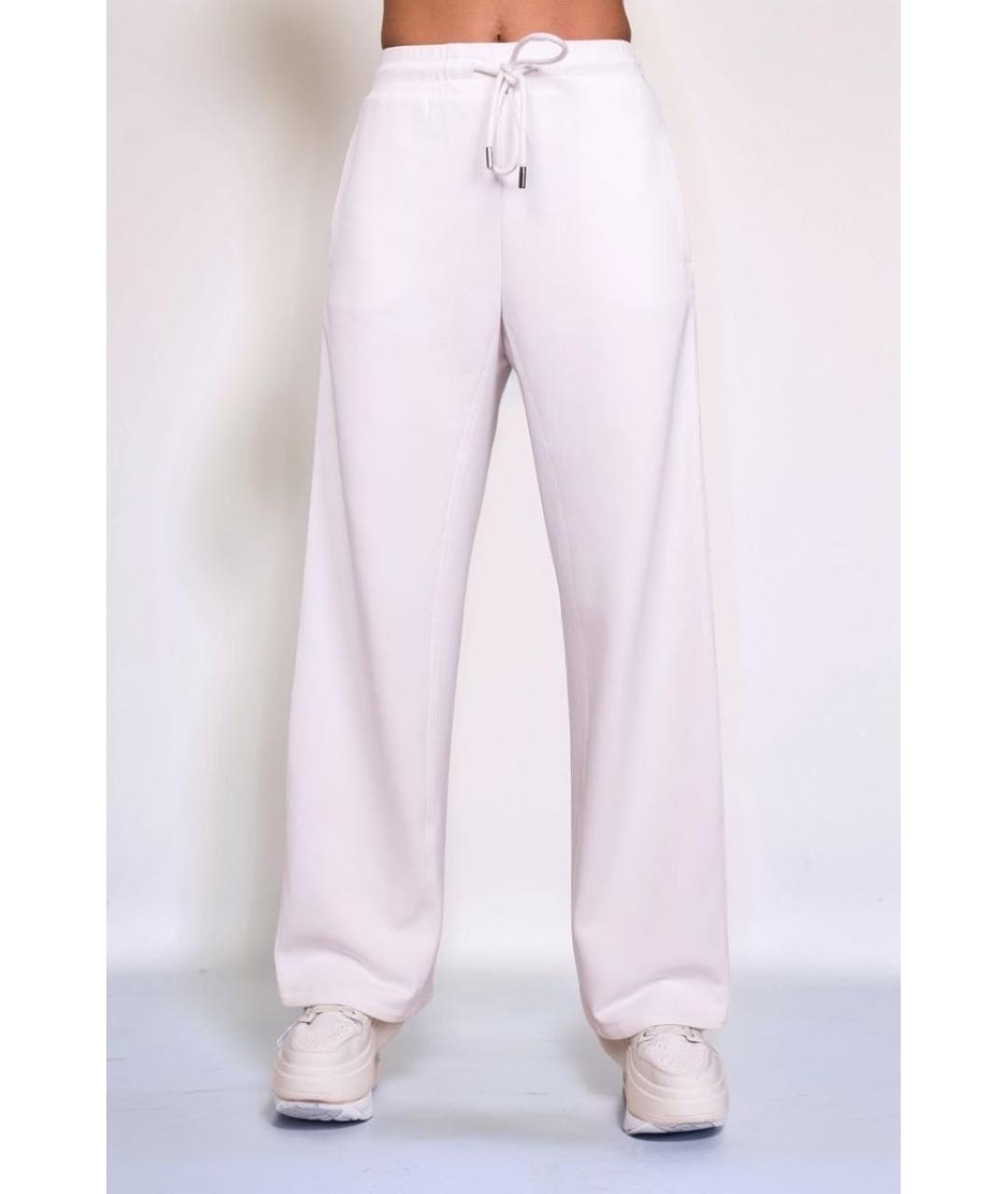 MAX MARA Белые хлопковые спортивные брюки и шорты, фото 4